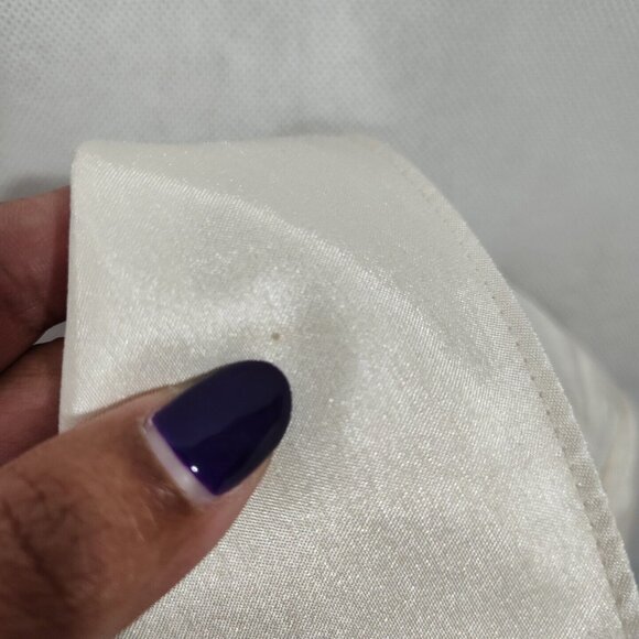 Dana Kay Ivory Blazer Jacket Button Up Women Size 24W Shimmer Special Occasion - Picture 8 of 8